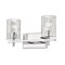 Z-Lite Grayson Vanity, 2-Light, 16 In.W x 5.75 In.L x 8.5 In.H, Chrome/Clear + Etched Opal 1949-2V-CH - alternate 2